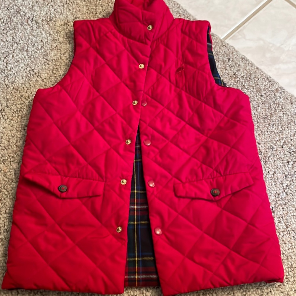 TBBC puffer vest - has pen marks - untreated size 10